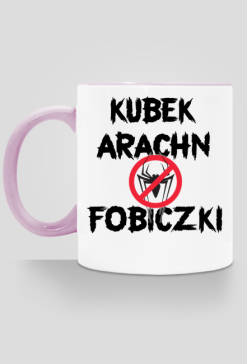 Kubek Arachnofobiczki 2 z kolorowym uchem