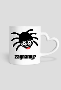 Kubek Arachno Gracza z uchem serduchem