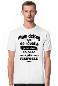 Mam dzisiaj tyle do roboty, że nie wiem co olać jako pierwsze