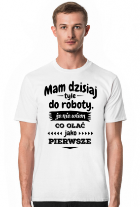 Mam dzisiaj tyle do roboty, że nie wiem co olać jako pierwsze