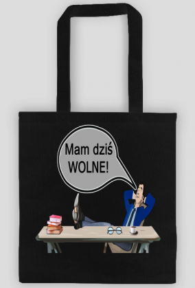 Eko torba "mam dziś wolne" all colours