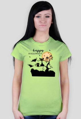 Happy Halloween - damska koszulka z nadrukiem