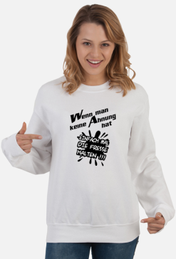 WMKAHEMDFH - Einfach mal die Fresse halten (bluza damska klasyczna) cg