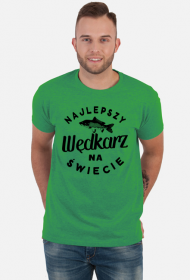 T-shirt dla wędkarza z napisem Najlepszy Wędkarz na Świecie