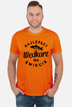 T-shirt dla wędkarza z napisem Najlepszy Wędkarz na Świecie