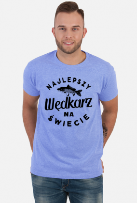 T-shirt dla wędkarza z napisem Najlepszy Wędkarz na Świecie