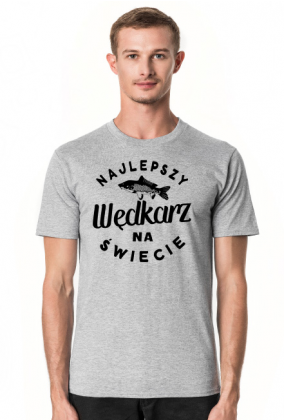 T-shirt dla wędkarza z napisem Najlepszy Wędkarz na Świecie