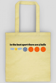 In the best sport there are 5 balls- torba