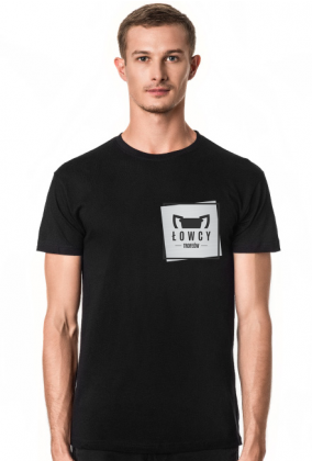 Koszulka Łowcy - Małe Logo Szare