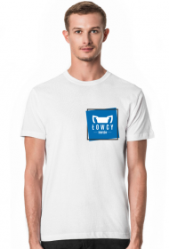 Koszulka Łowcy - Małe Logo Niebieskie