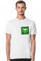 Koszulka Łowcy - Małe Logo Zielone