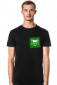 Koszulka Łowcy - Małe Logo Zielone