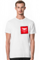Koszulka Łowcy - Małe Logo Czerwone