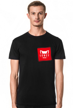 Koszulka Łowcy - Małe Logo Czerwone