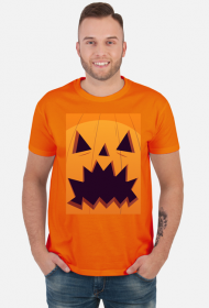 Straszna dynia w komiksowym stylu - Halloween - męska koszulka