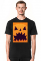 Straszna dynia w komiksowym stylu - Halloween - męska koszulka