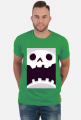 Sympatycznie straszna czaszka w komiksowym stylu - Halloween - męska koszulka