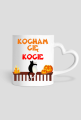 Kubek Kocham Cię Kocie z uchem serduchem 2
