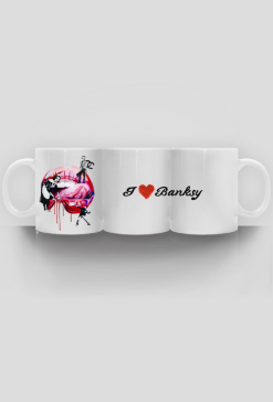 kubek I love Banksy