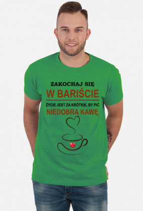 Kawa. Barista. Kawosz. Prezent dla Kawosza. Prezent dla Baristy. Koszulka kawa