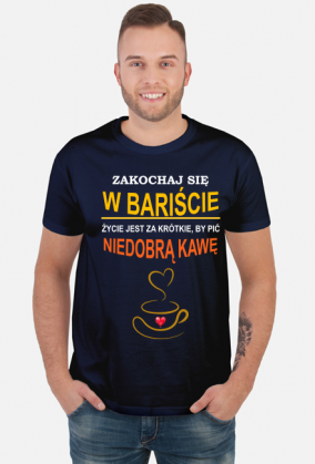 Kawa. Barista. Kawosz. Prezent dla Kawosza. Prezent dla Baristy. Koszulka kawa
