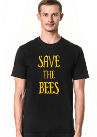 T-shirt z napisem dla pszczelarza Save the Bees