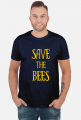 T-shirt z napisem dla pszczelarza Save the Bees