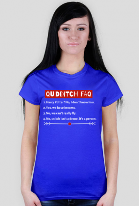 quidditch FAQ- koszulka damska