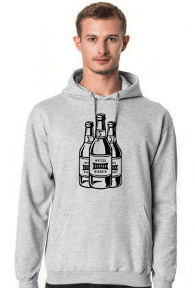 Bluza z kapturem męska WSM Logo