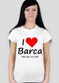 Koszulka damska I love Barca Kocham Barce