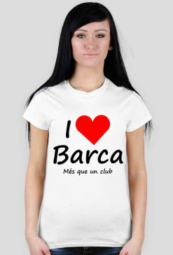 Koszulka damska I love Barca Kocham Barce