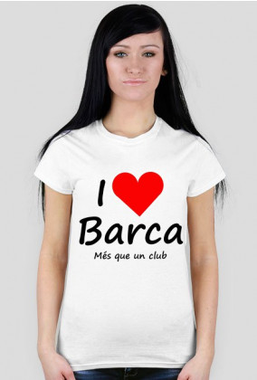Koszulka damska I love Barca Kocham Barce