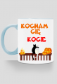 Kubek Kocham Cię Kocie z kolorowym uchem