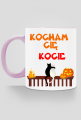 Kubek Kocham Cię Kocie z kolorowym uchem