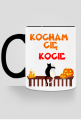 Kubek Kocham Cię Kocie z kolorowym uchem