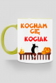 Kubek Kocham Cię Kociak z kolorowym uchem