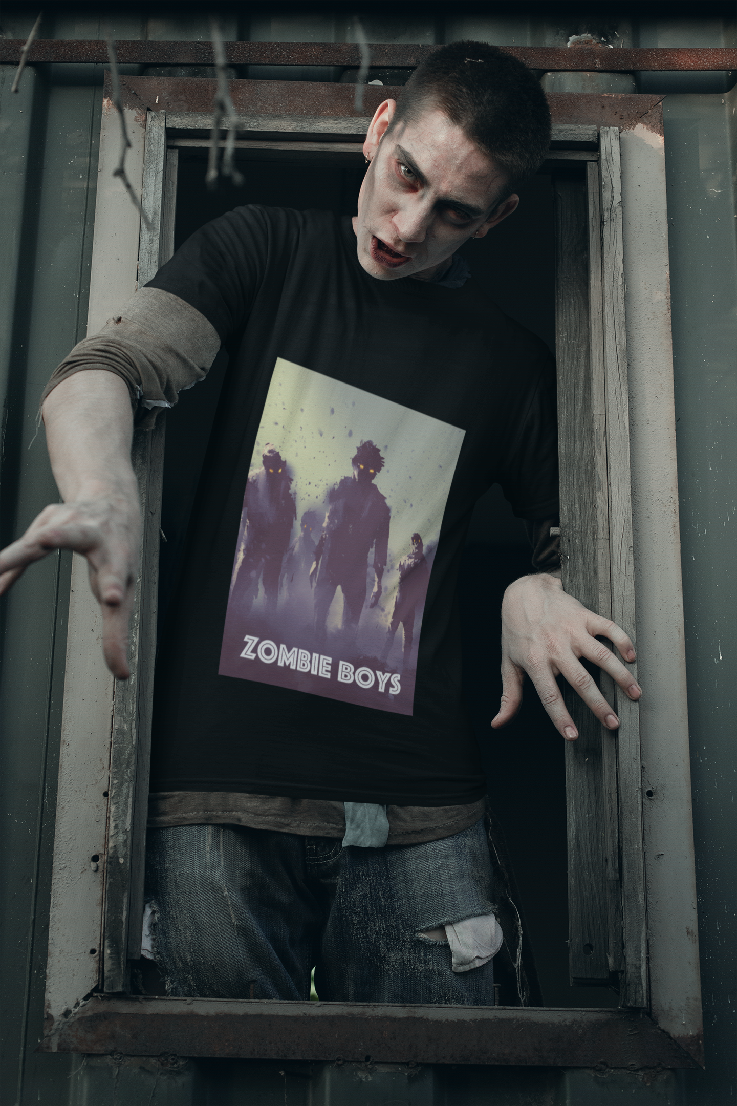 KOSZULKA MĘSKA HALLOWEEN ZOMBIE BOYS