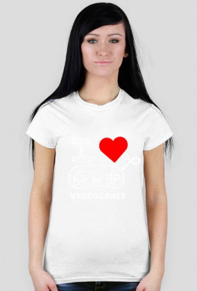 Koszulka I LOVE VIDEOGAMES
