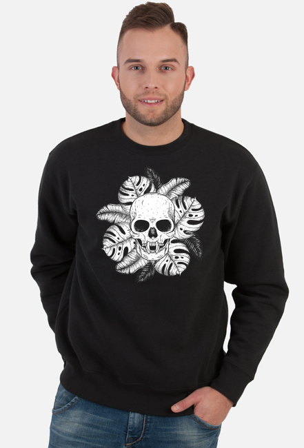 BLUZA HALLOWEEN SKULL MONSTERA