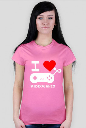Koszulka I LOVE VIDEOGAMES