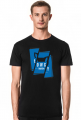 Koszulka Łowcy - Cięte Logo Niebieskie
