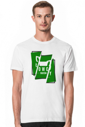 Koszulka Łowcy - Cięte Logo Zielone
