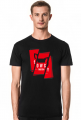 Koszulka Łowcy - Cięte Logo Czerwone