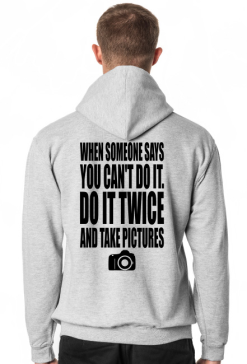 Do it twice (bluza męska kaptur) cg