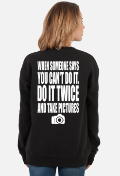 Do it twice (bluza damska klasyczna) jg