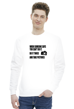 Do it twice V2 (bluza męska klasyczna) cg