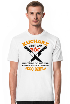 Kucharz. Prezent dla Kucharza, prezent dla kucharki, kuchnia, koszulka dla kucharza, fartuch dla kucharza, noże dla kucharza, szukam pracy jak kucharz