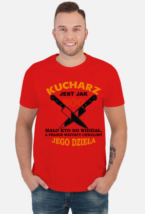 Kucharz. Prezent dla Kucharza, prezent dla kucharki, kuchnia, koszulka dla kucharza, fartuch dla kucharza, noże dla kucharza, szukam pracy jak kucharz