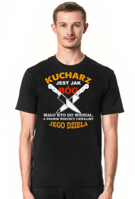Kucharz. Prezent dla Kucharza, prezent dla kucharki, kuchnia, koszulka dla kucharza, fartuch dla kucharza, noże dla kucharza, szukam pracy jak kucharz
