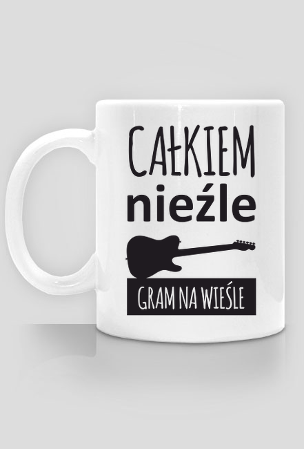 Całkiem nieźle gram na wieśle - kubek z nadrukiem